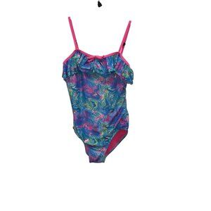 Bmagical By Bween Swimsuit Size 10 Pink & Multicolor Butterfly Print 3909